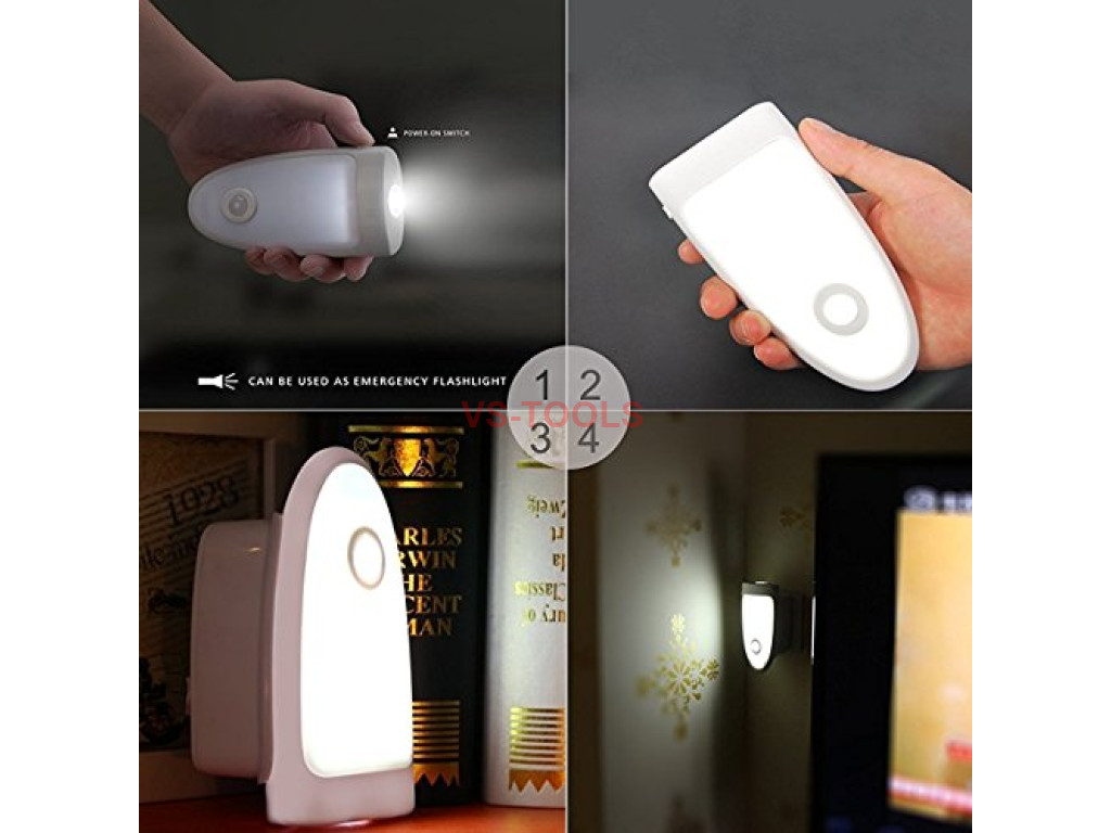 Wireless Charging Plugin Motion Sensor Emergency Wall LED